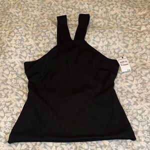 Nordstrom Trouvé Black Y2K Sleeveless Top size Medium New with tags